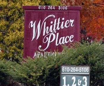 Whittier Place Apartments Sign